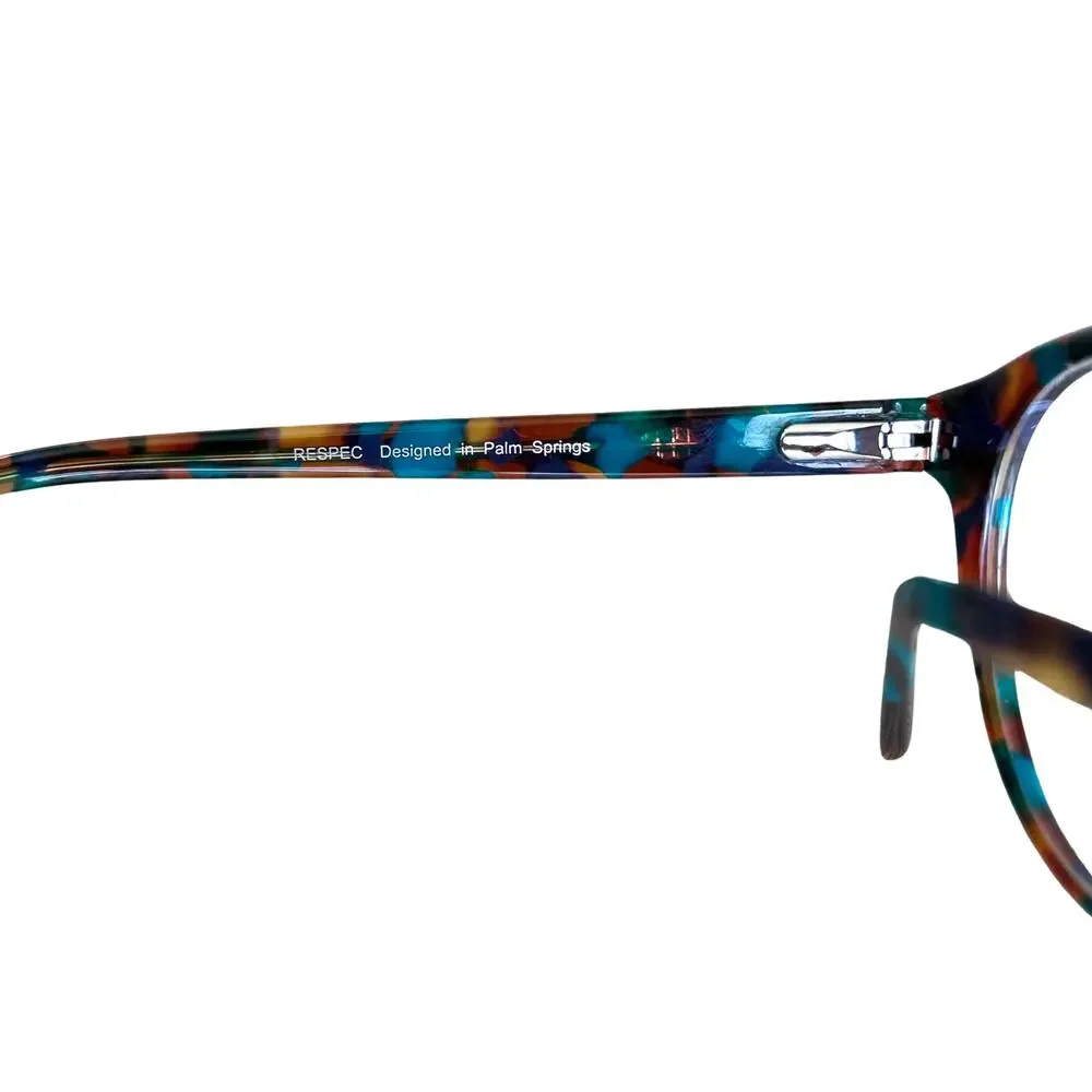 RESPEC Newark Round Eyeglasses Turquoise Tortoise Unisex Acetate Frame RES 22-01